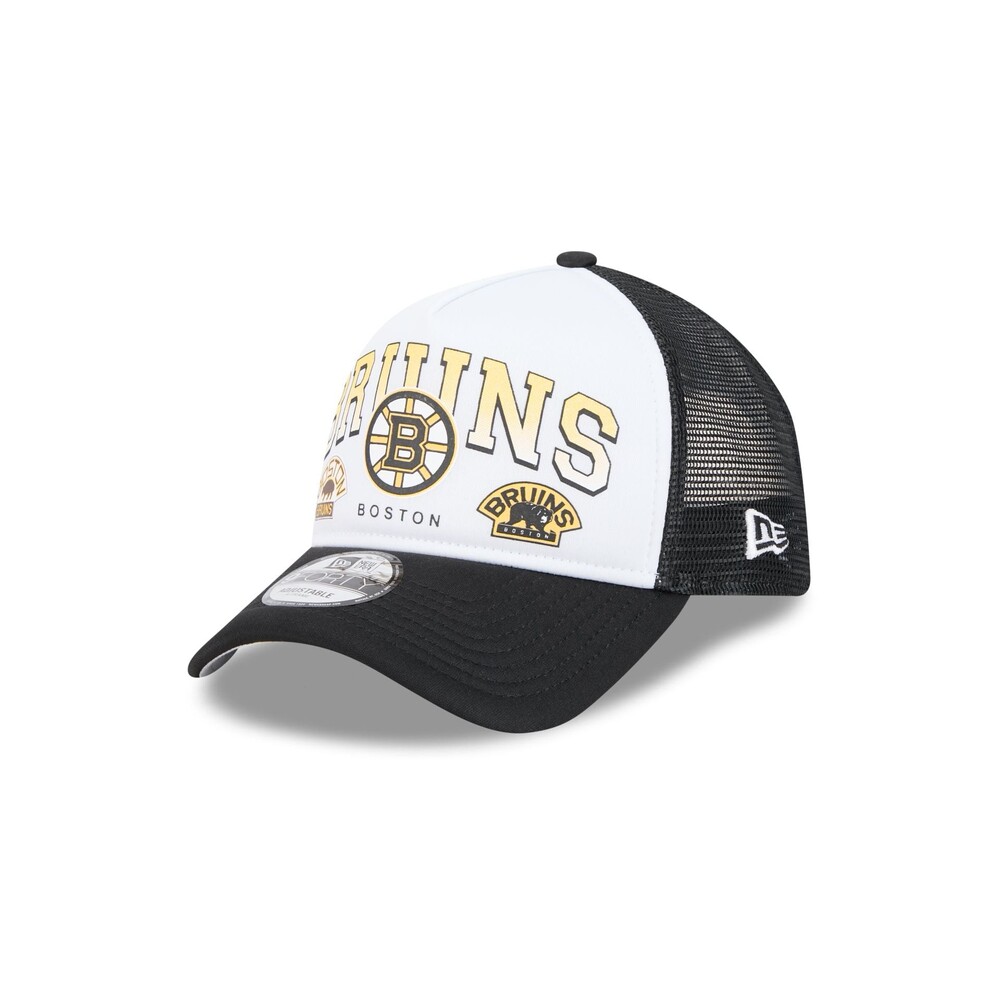 New Era Boston Bruins Sport Classics 9FORTY A-Frame Trucker Hat - One Size